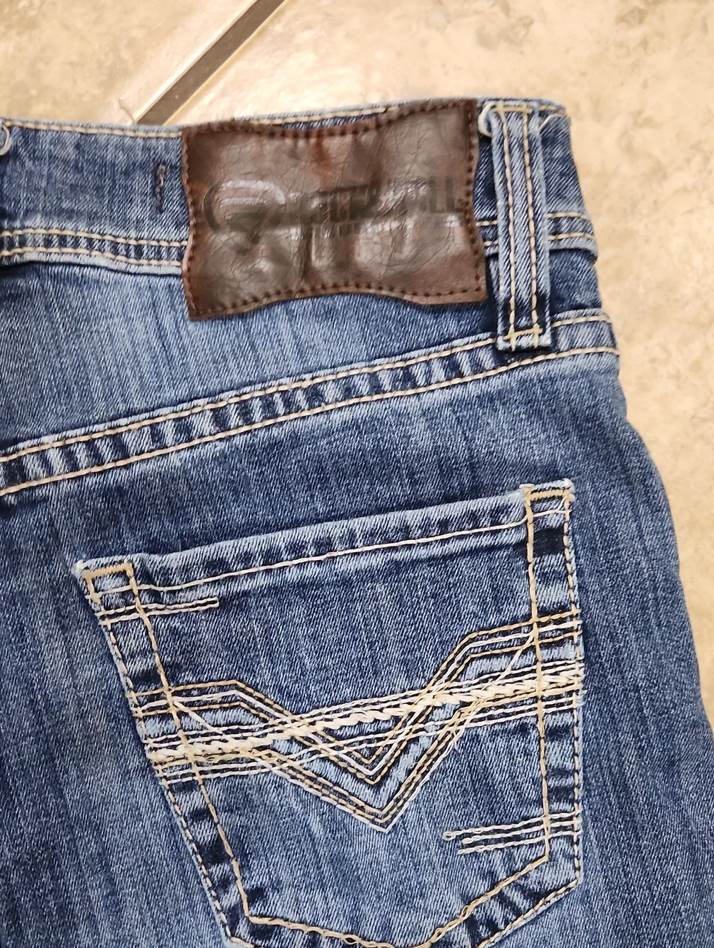 Rock & Roll Denim Men's Double Barrel Medium Wash Stackable Bootcut Jeans